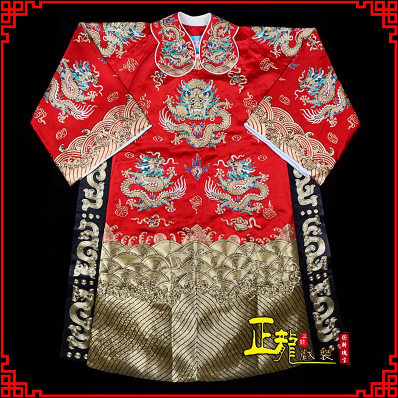 法库皇帝蟒袍全金八宝团龙蟒